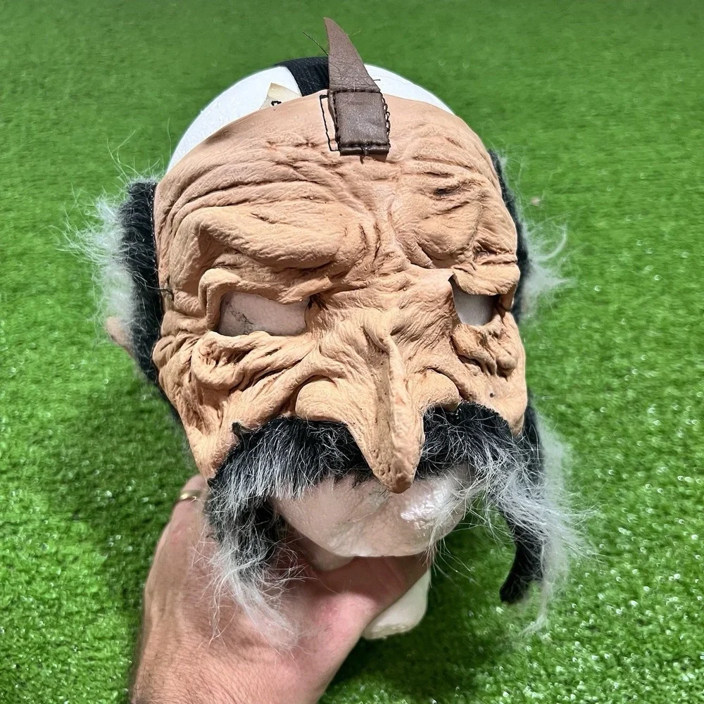 vintage halloween mask Y2k Scary Old Man Wizard Be‎ Something Studio USA Made